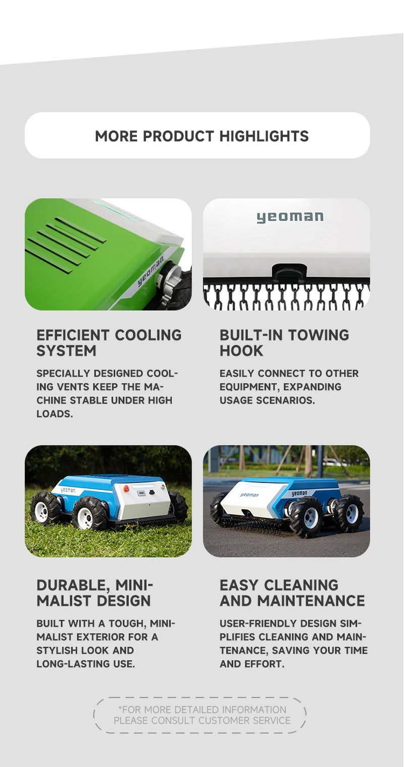Garden Robot Lawn Mower Remote Control Wireless Grass Cutting 400Mm Mowing Robot Smart Lawn Mowers Robot for Home