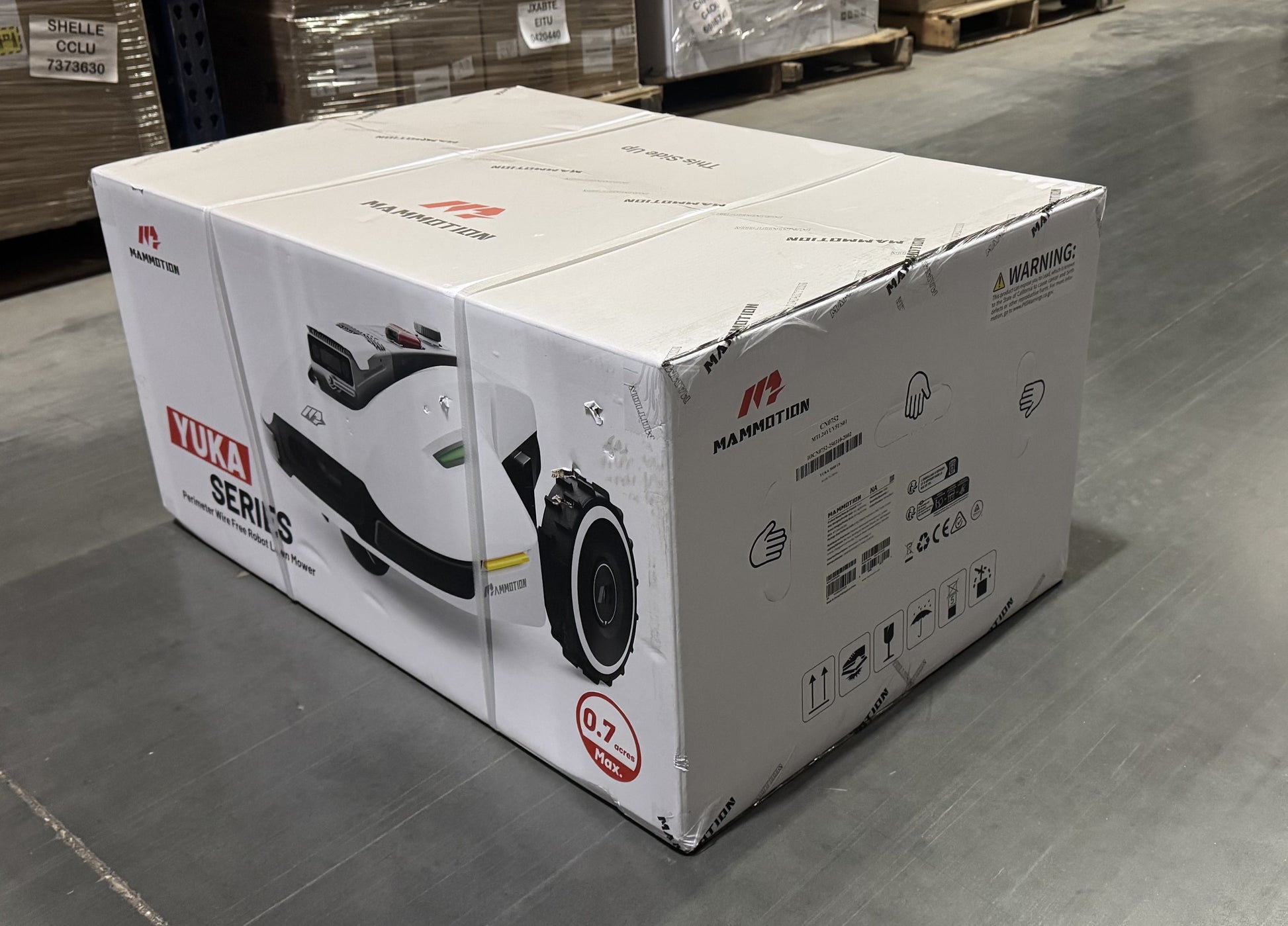 YUKA 3000 Robot Lawn Mower, Auto Mapping, AI Obstacle Avoidance, Reception 0.75 Acre, Max 1 Acre, Dual Cutting Discs, APP Control, with 4G