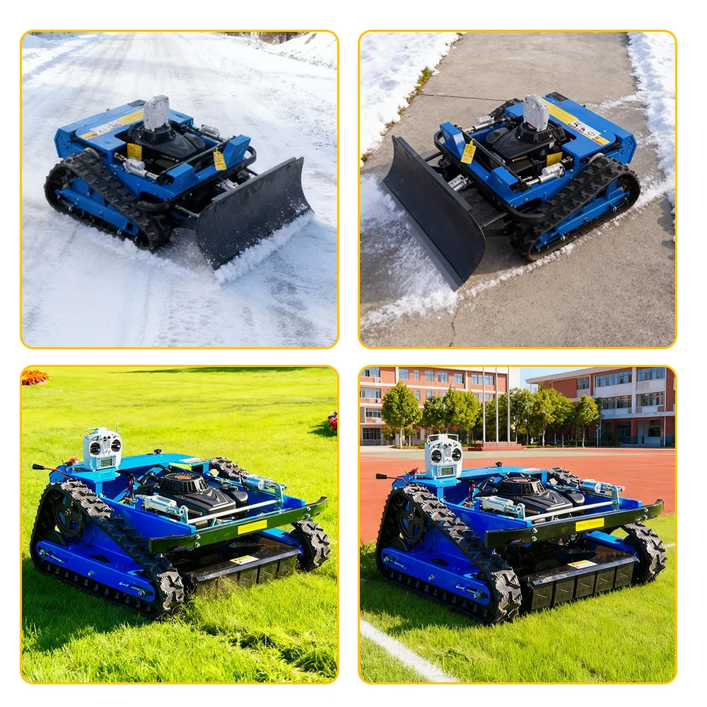 ZSKJ New Winter Snow Shoveling Special Fully Automatic Remote Control Intelligent Crawler Orchard Lawn Smart Lawn Mower